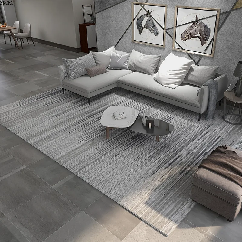 

Ins Simple Marble Pattern Carpet Living Room Sofa Coffee Table Printed Carpet Bedside Carpet Living Room Carpet Home Area Carpet