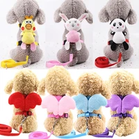 pet hand holding rope chest strap angel wings cartoon doll new dog cat pulling rope hand holding rope i shaped supplies
