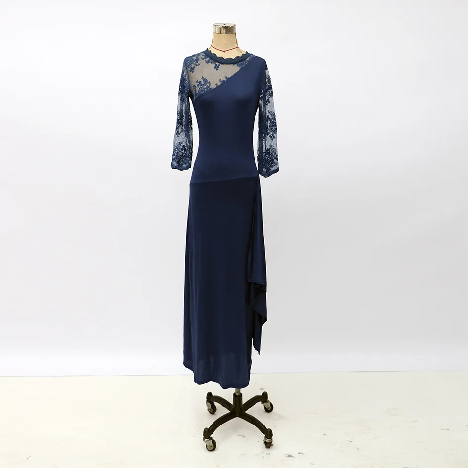 Elegant Women Prom Party Evening Dress 2023 New in Female Bride Sleeves Appliques Lace Long Gown Ladies Weddings Guest Vestidos