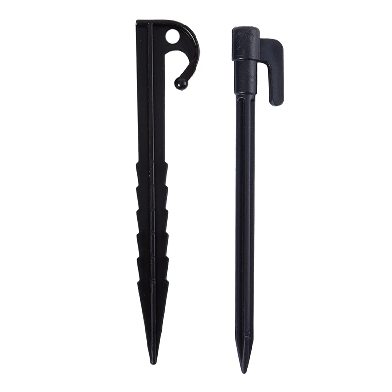 10 шт. гвозди для палатки открытый кемпинг поездка колышки земли пластиковые