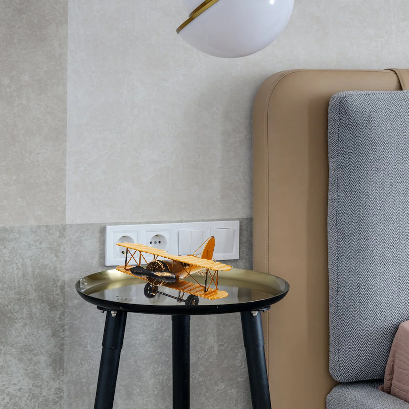 Модель самолета украшение биплан игрушка винтажные самолеты ретро