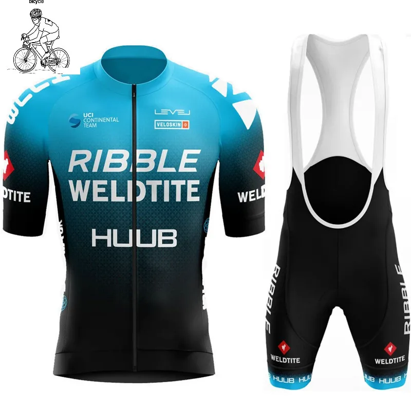 

2022 HUUB профессиональная команда Велоспорт Джерси комплект с коротким рукавом для мужчин анти-УФ велосипед Mallot Ciclismo Hombre Велоспорт летняя велосипедная одежда