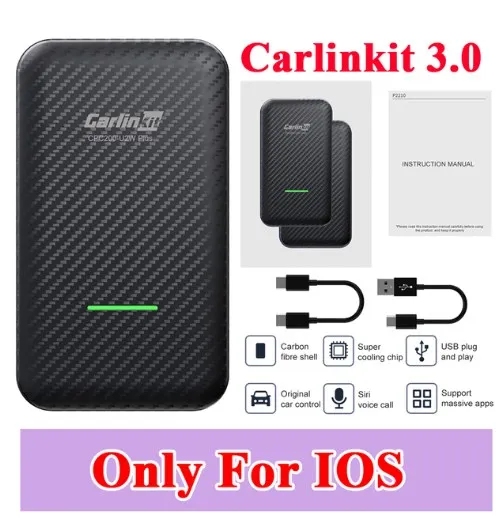 

Carlinkit 3.0 for Wired to Wireless CarPlay Adapter Android Auto Dongle Car Multimedia Player Activator 2In1 OTA Online Upgrade