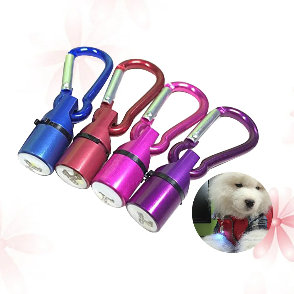

Collar Light- 4Pc Clip- on Cat Collar Lights, LED Safety Light with Carabiner, Waterproof Collar Charm Lights for Dogs Puppy