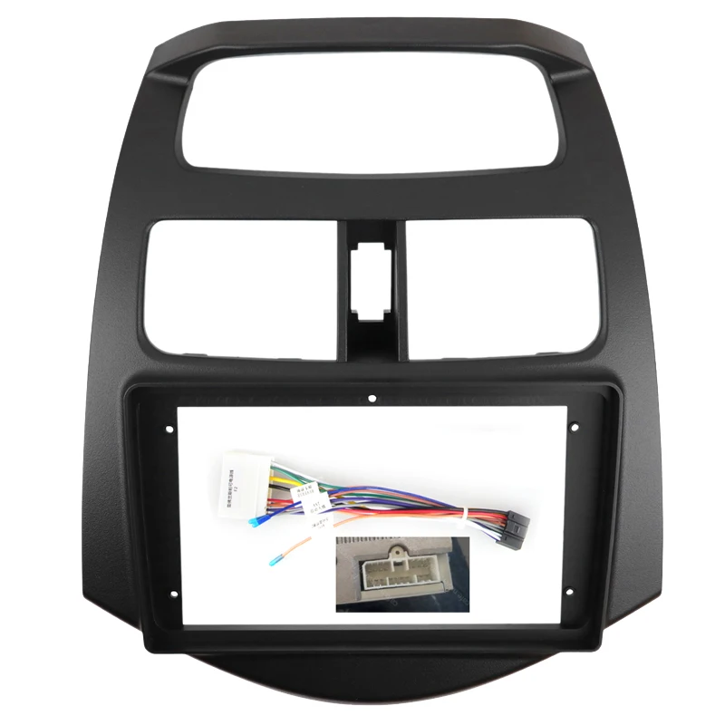 

9 Inch Radio Fascias for Chevrolet Spark 2010-2013 Double Din DVD Stereo Panel Dashboard Refitting Installation Frame