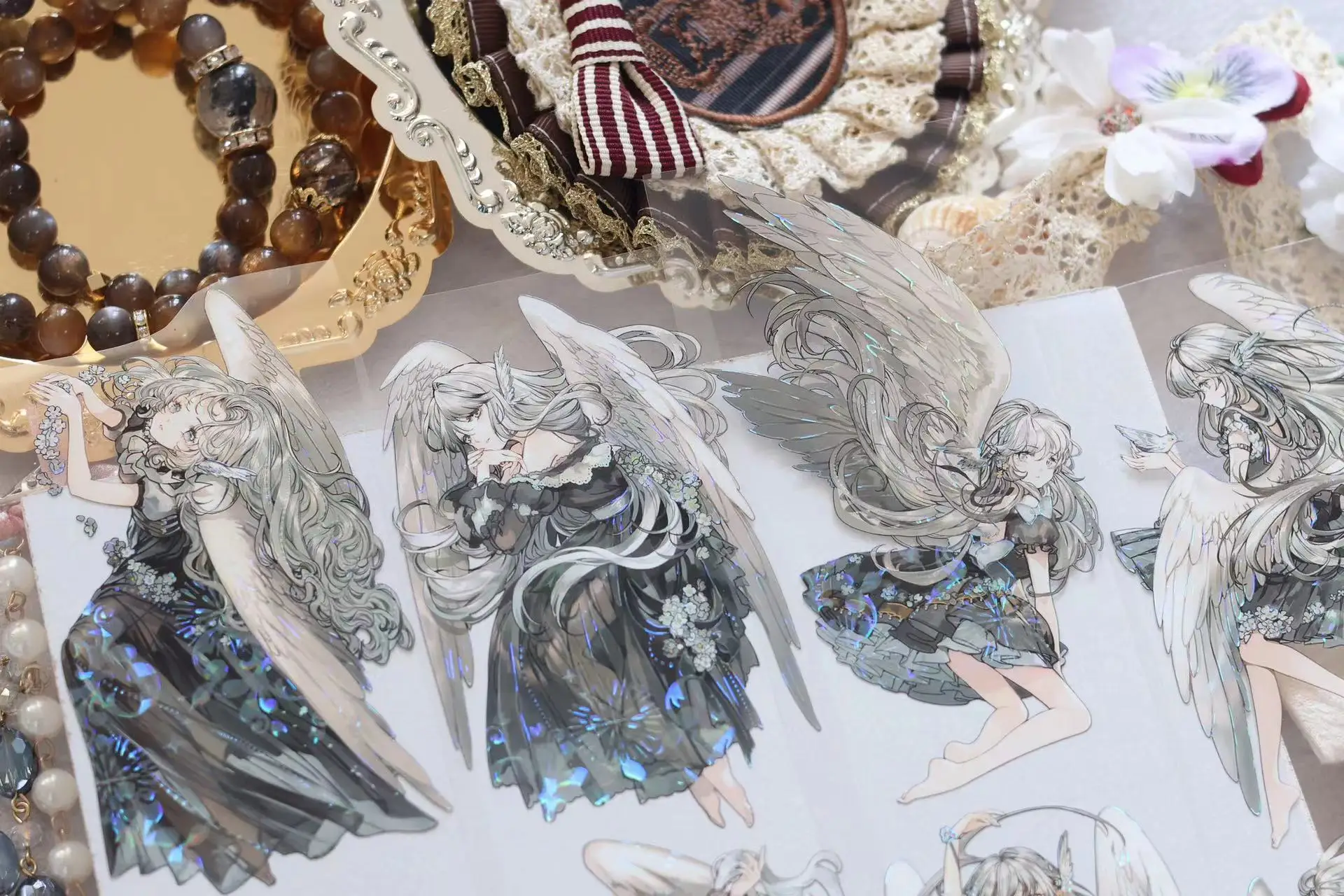 

Декоративная наклейка «ангельская девушка», «сделай сам»