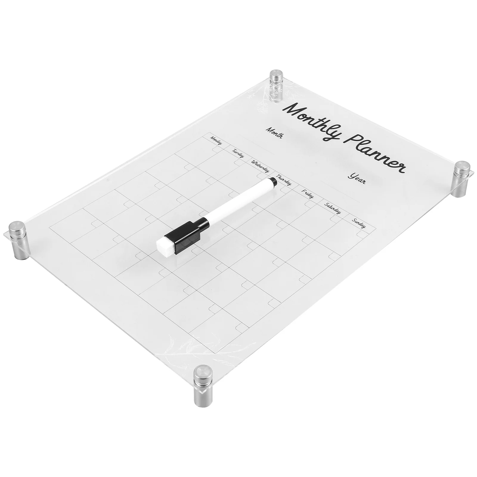 

Weekly Planner Board Planning Reminder Message Home Clear White Display School Acrylic Memo Whiteboard