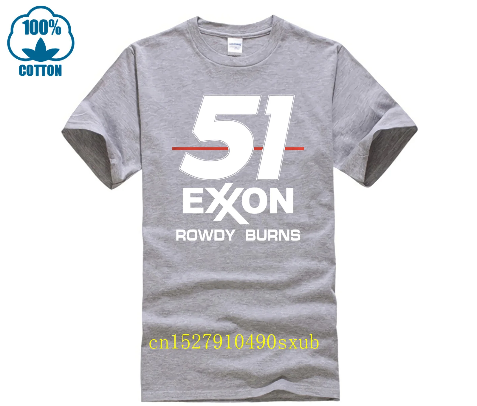 Фото Забавная футболка Rowdy Burns Days Of Thunder - 51 Exxon, мужская футболка №5