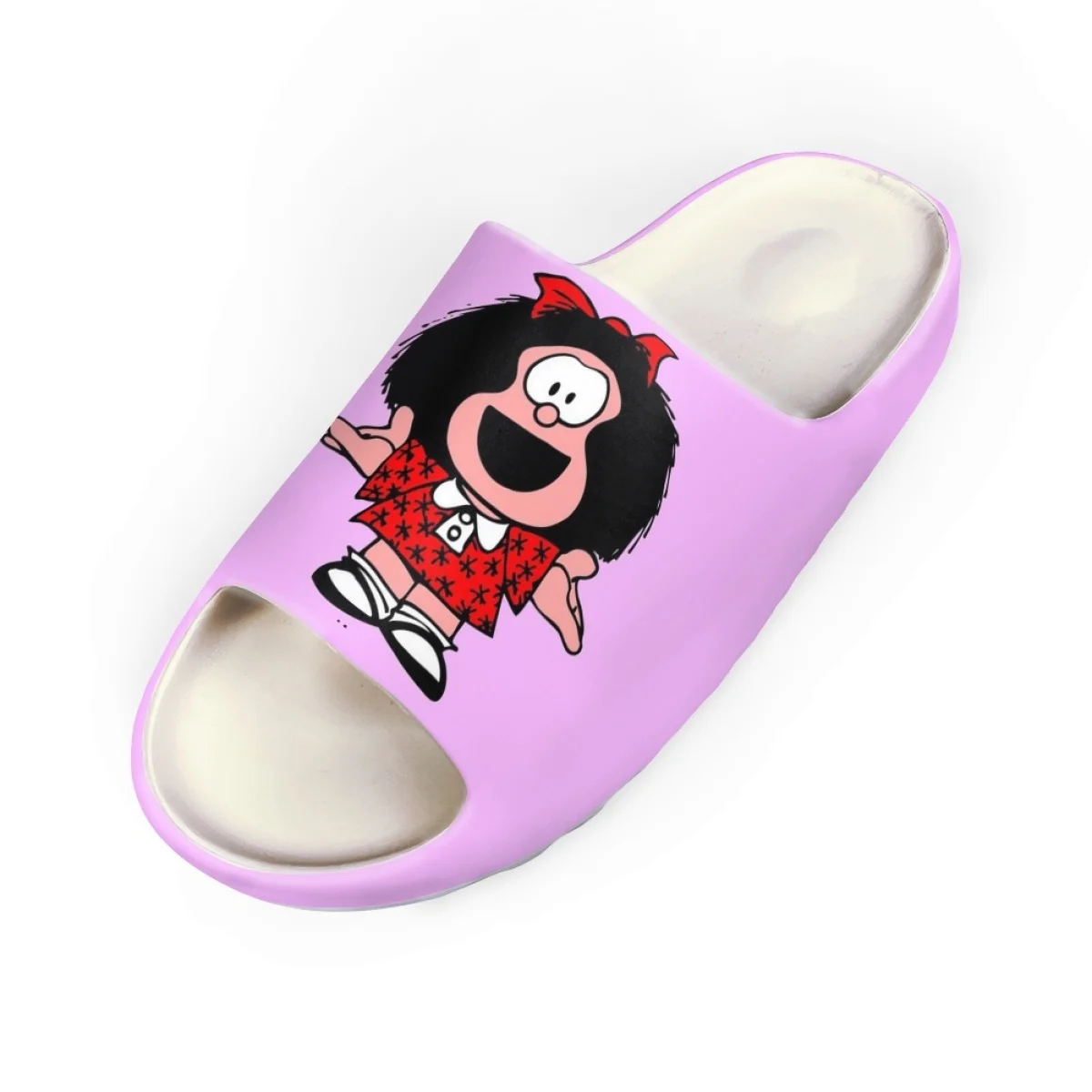 Nopersonality Mafalda Cartoon Summer Sandals Women's Flat Bathroom Casual Slippers Home Fashion Slide Slipper Easy Wear