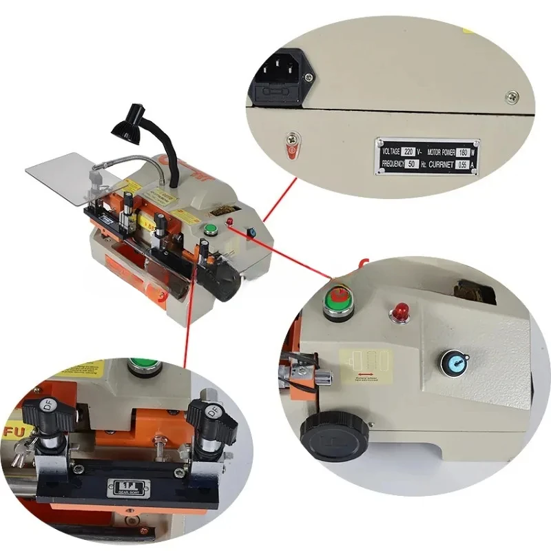 Двухсторонний Дубликатор ключей Defu горизонтальный двухсторонний редукторный