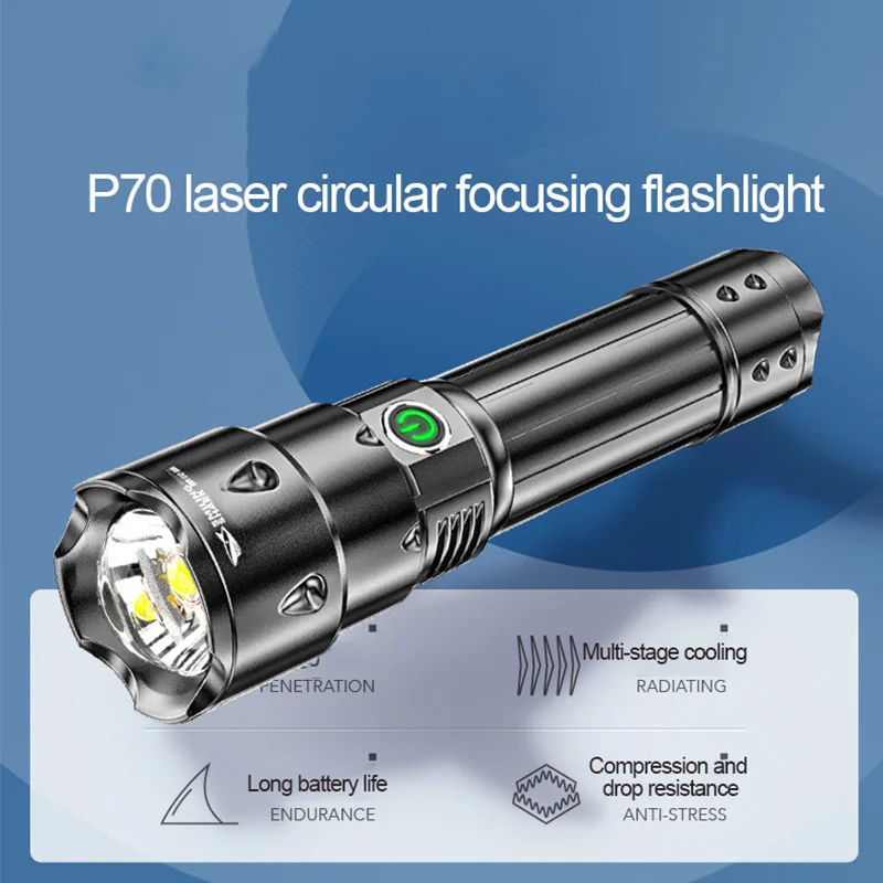 

Powerful xhp70 flashlight 3 Modes usb Zoom led torch lantern 3500mAh 5000mAh Lithium Battery Best for Camping Outdoor Emergency