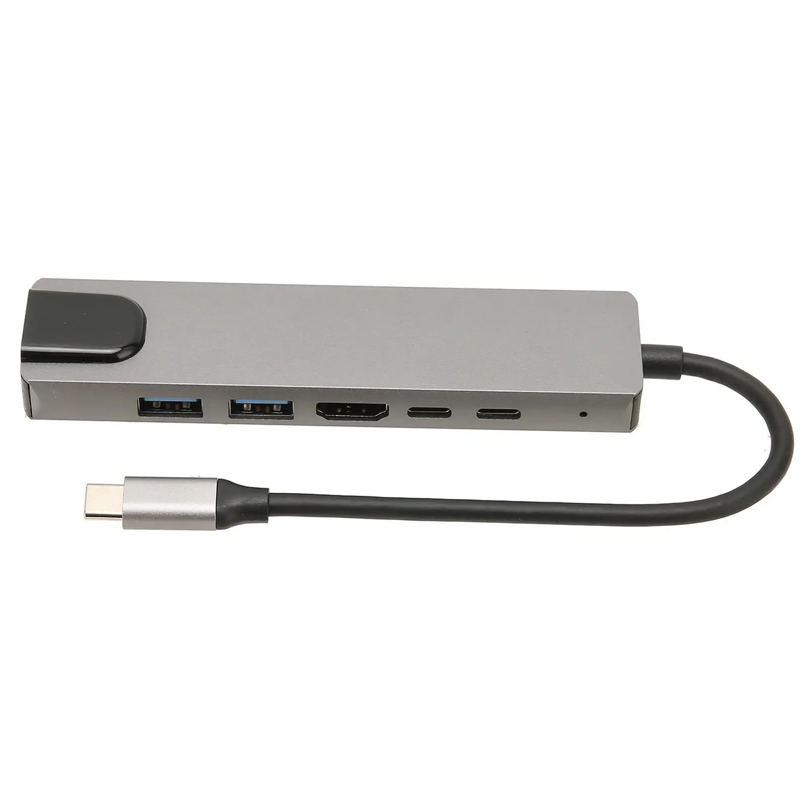 Мультимедийный адаптер 6-в-1 типа C к HDMI-концентратору 4K HD с питанием 87 Вт портами USB