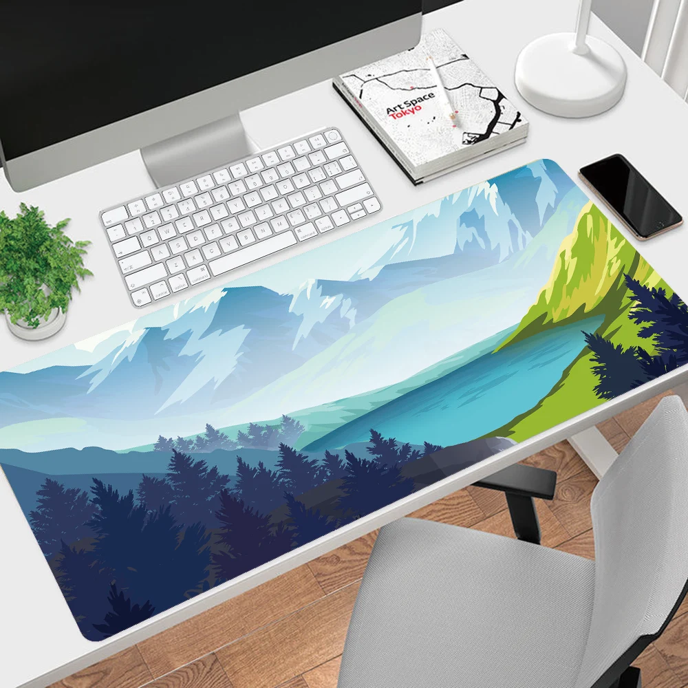 

Forest Mouse Pad Large Office Keyboard MouseMat Extra Carpets Art Desk Accessories Rug PC Gamer Deskmats for Laptop Gaming Desk