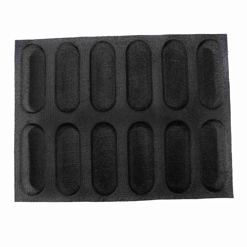 

Силиконовый Лоток для багета-с антипригарным покрытием перфорированные французского хлеба формы, для хот-догов пресс-форм выпечки коврик-в...