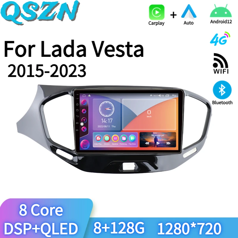 

Автомобильный центральный мультимедийный плеер для LADA Vesta 2015-2023, автомагнитола 2din, Android, Carplay, экран, Bluetooth, навигация, Интеллектуальная система автомобиля GPS 9 дюйм