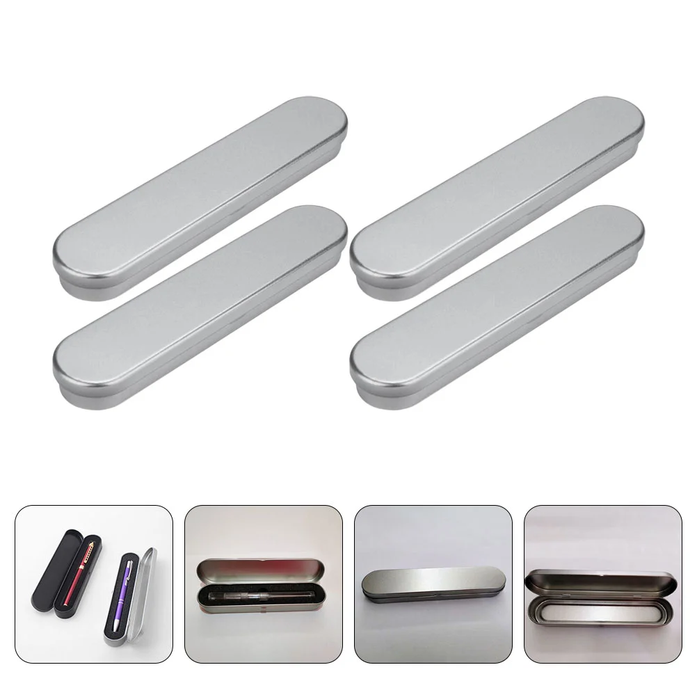 

Stationery Box Multi-functional Case Student Durable Pen Storage Containers Square