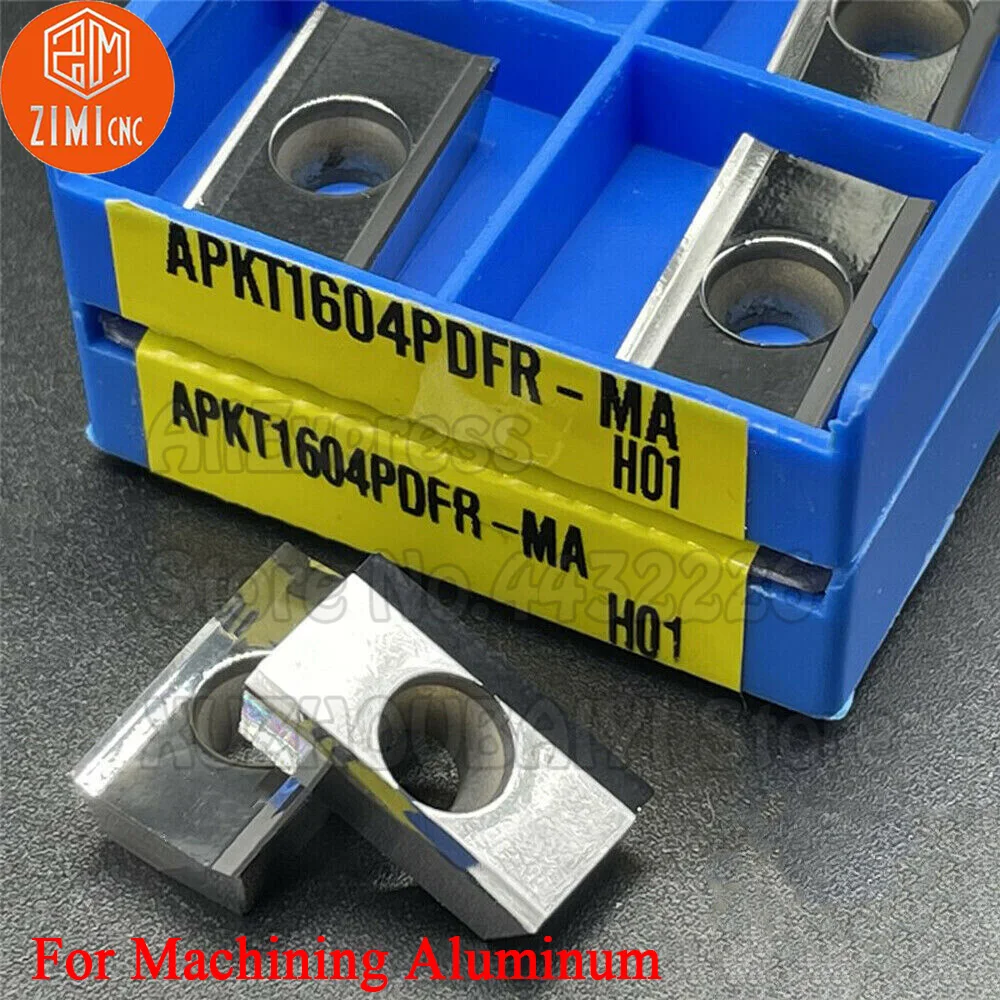 

APKT1604PDFR-MA H01 APKT1604PDFR MA H01 APKT 1604 PDFR Carbide Milling Inserts Turning Tools CNC Cutter Lathe Blade for Aluminum