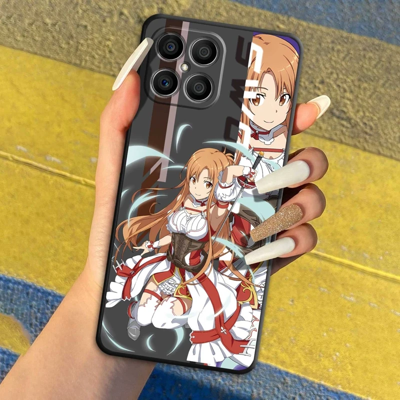 

Sword Art Online SAO Kirito Anime Japan Case For Honor 50 70 X8 X7 8X 5G X9a X8a Lite 80 X5 X6 X9 Magic 4 5 Pro