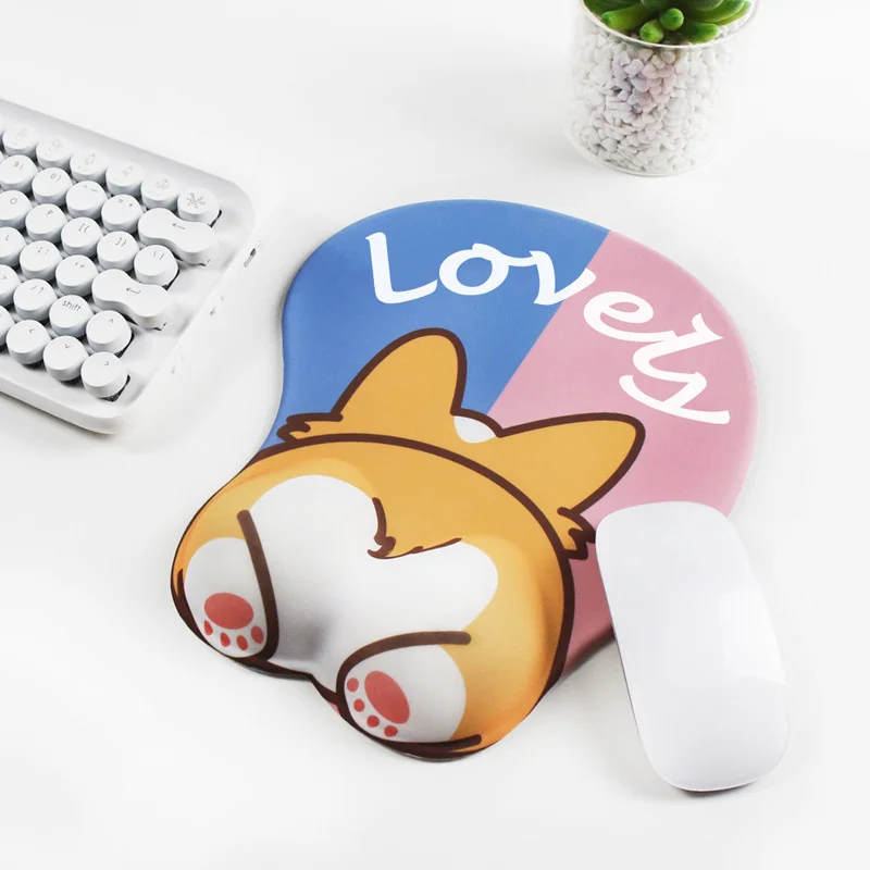 

Cute Mouse Pad Wrist Guard Super Large Male Mouse Pad Astringent Cushion Female Silicone Hand Pad Keyboard Wrist Pad