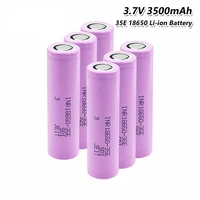 original new 3 7v 18650 mah 20a inr18650 35e rechargeable li ion battery 1 10pcs 3500 for e cigarettes led flashlight