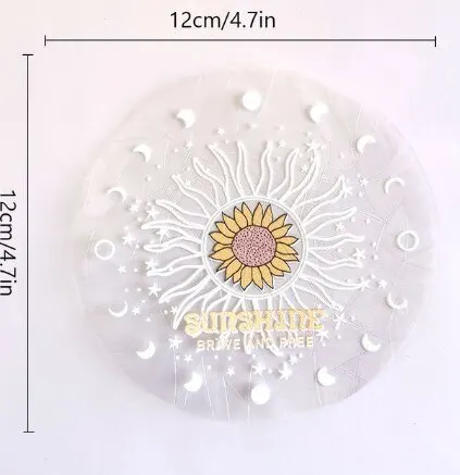 

ПВХ наклейка на стекло "Солнце/Гриб", прозрачная