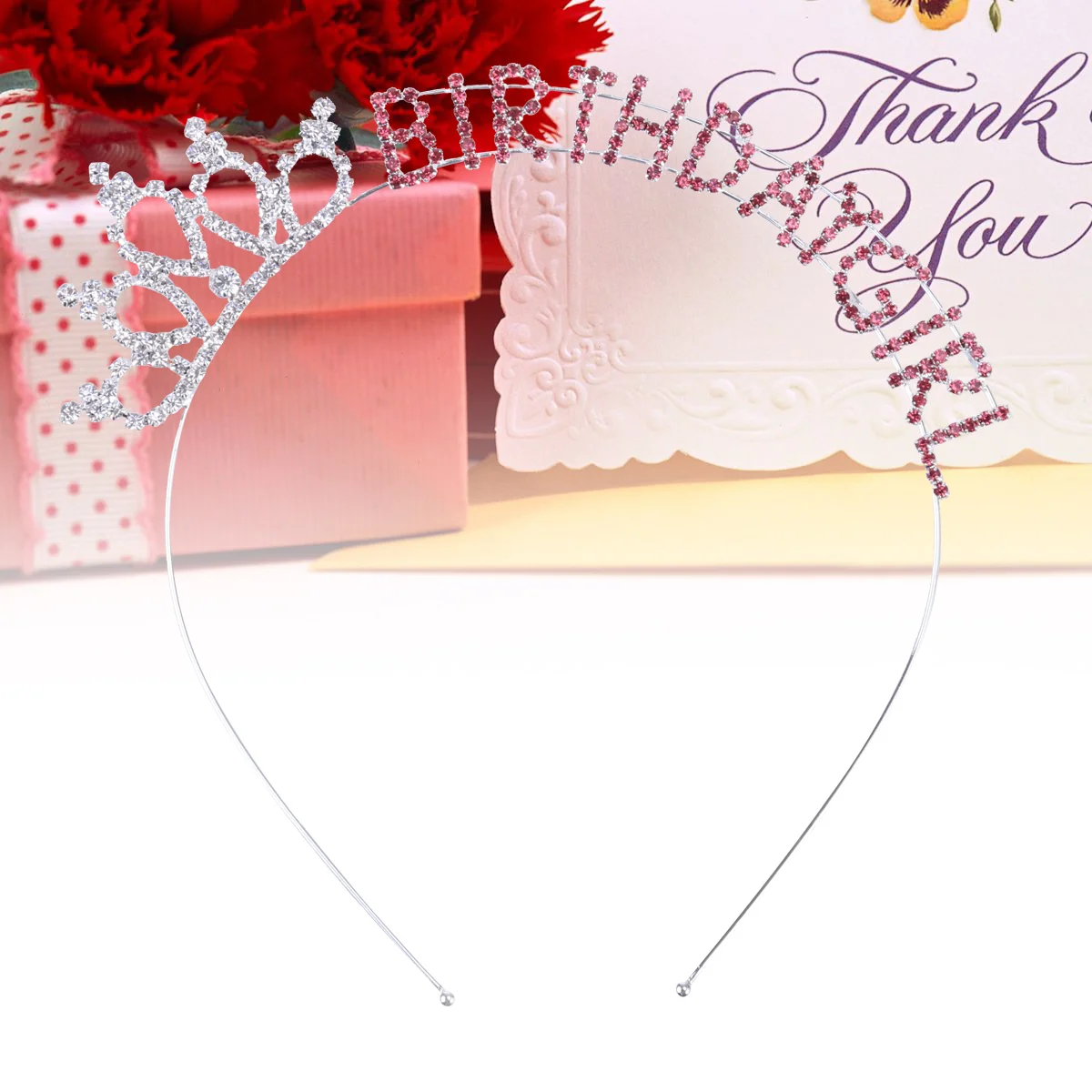 

Birthdaygirls Happy Accessoriesrhinestoneheadbandwomentiaras Girl Deccor Hair Party