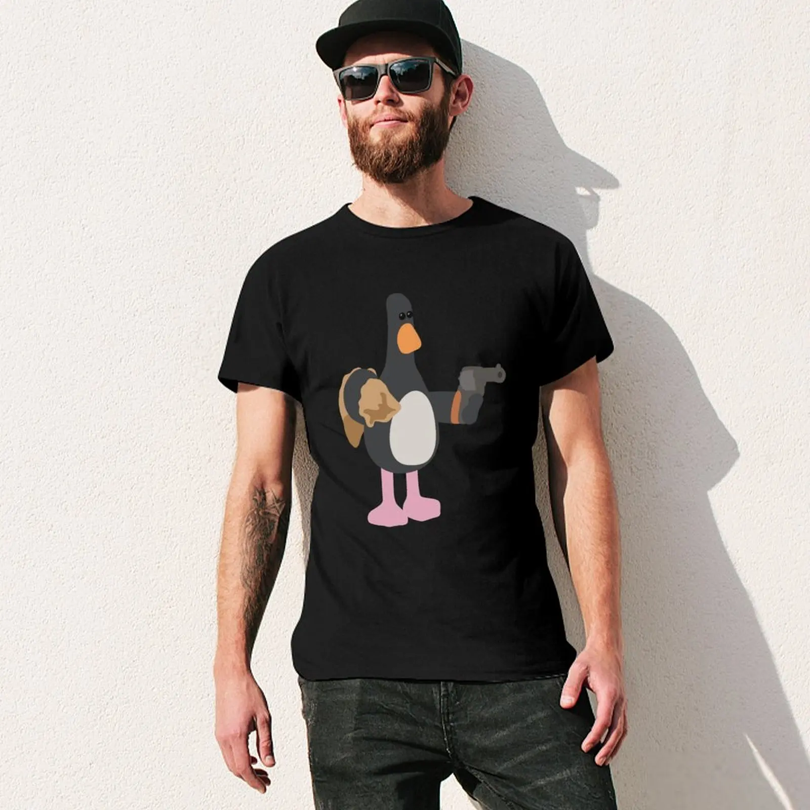 Футболка Feathers McGraw корейская модная летняя рубашка лето 2025 года таможенные