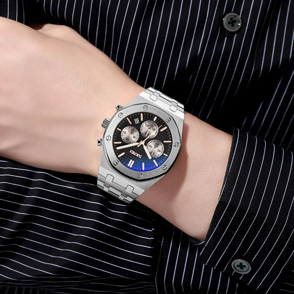 Часы наручные SKMEI мужские с японским кварцевым механизмом повседневные