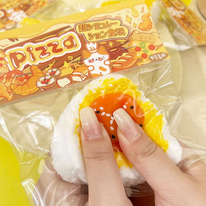 Имитация яичного желтка рисовые шарики моти щепоткающая игрушка мягкая для