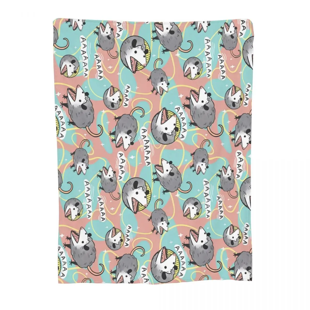 

Одеяло с рисунком опоссума, полиэстер