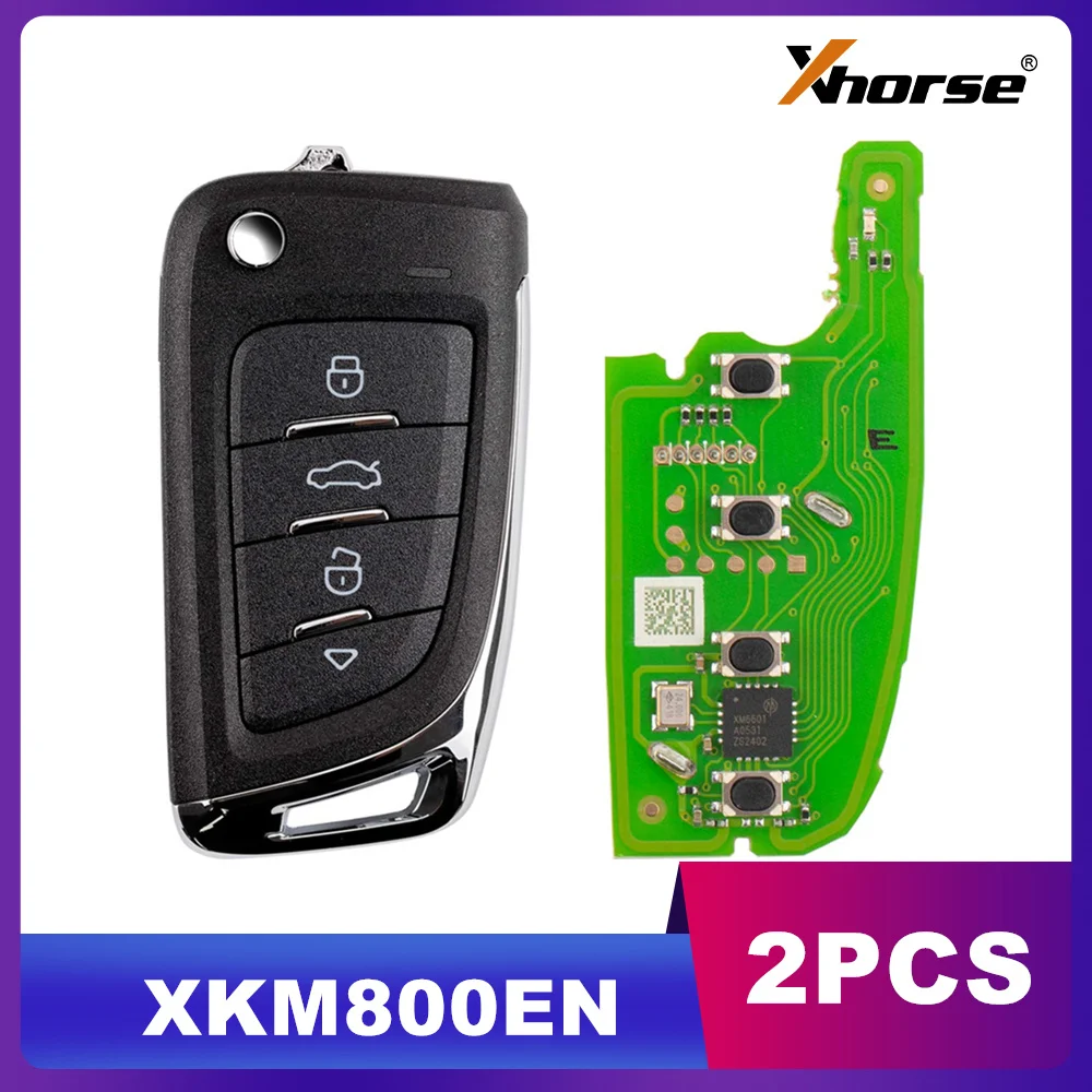 

1/2 шт. Xhorse XKM800EN проводной пульт дистанционного управления универсальный флип-ключ 4-кнопочный стиль ножа