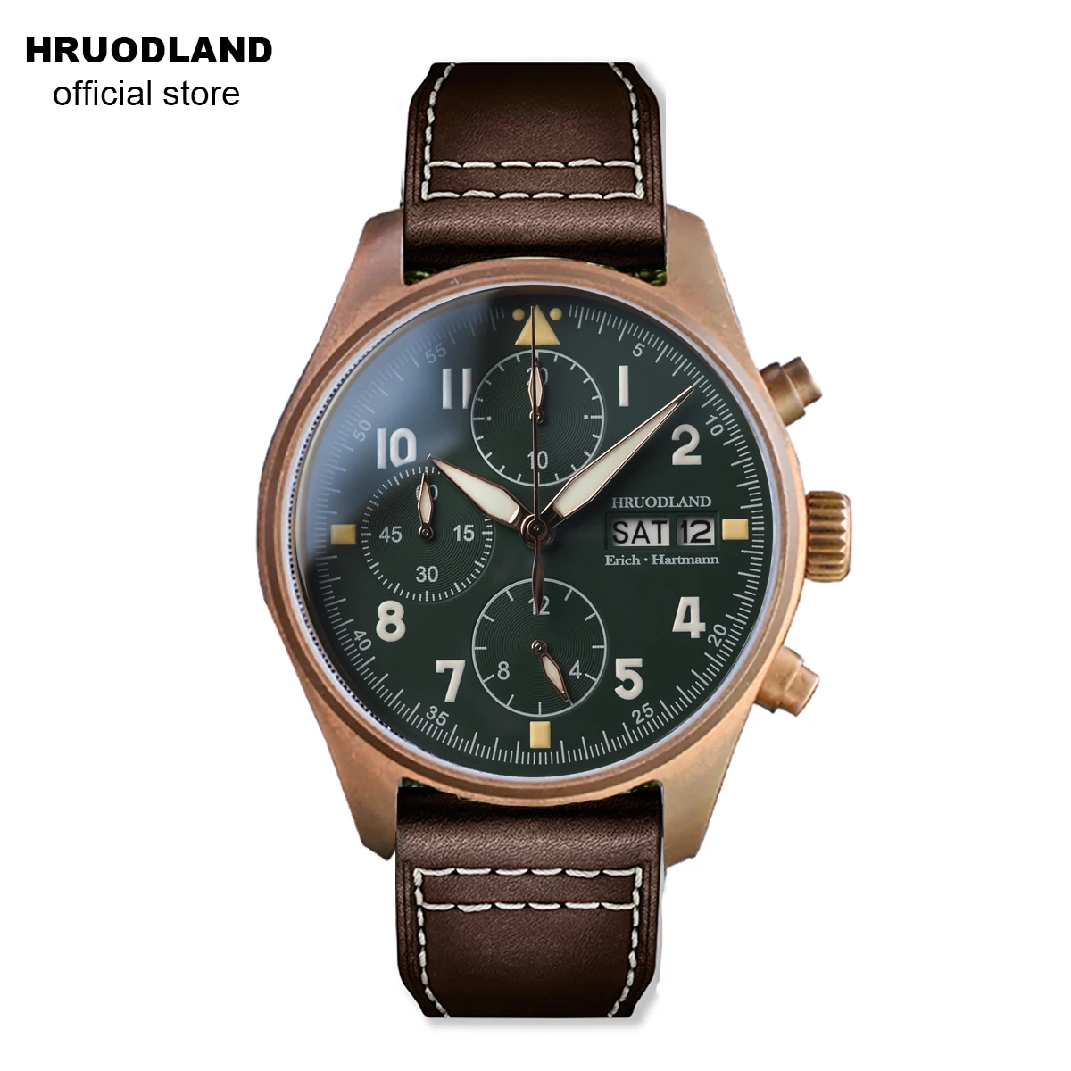 Часы наручные Hruodland Мужские кварцевые с сапфировым стеклом 100 м - купить по
