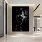Черно-белая Обнаженная парная Картина на холсте сексуальное тело для женщин и мужчин настенный плакат печать Настенная картина для комнаты домашний декор квадраты