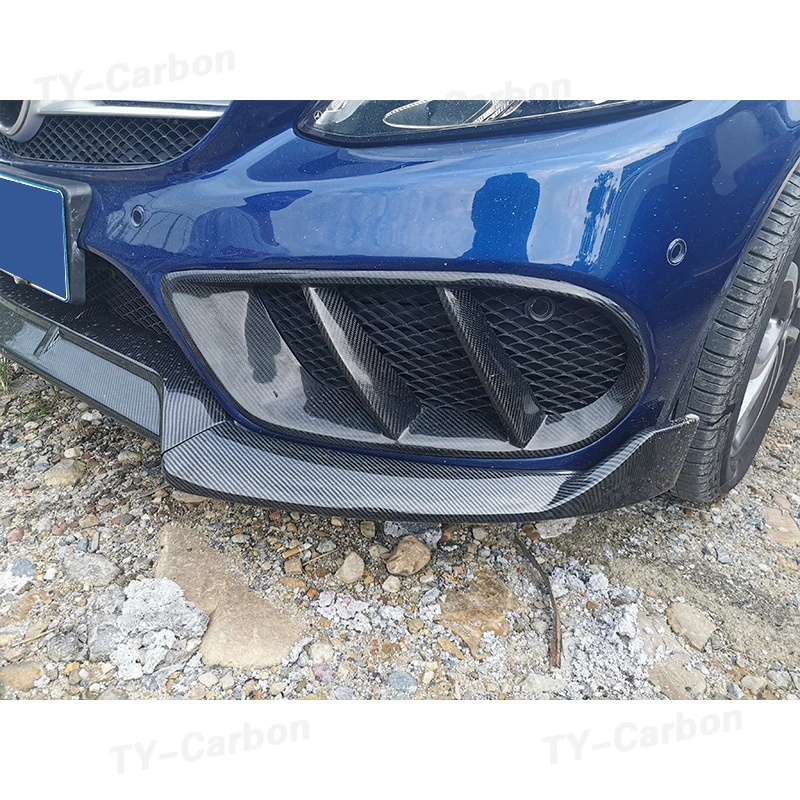Автомобильный передний бампер из углеродного волокна Крышка вентиляционного