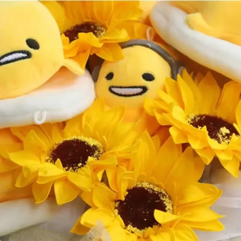 Sanrio Hot Gudetama Kawaii яйцо кукла букет мультфильм креативная милая ручной работы для