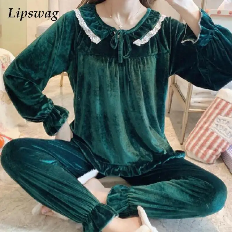 

Осенний повседневный комплект из двух предметов с круглым вырезом, женские зимние модные пуловеры с длинным рукавом, топы, офисный женский ...