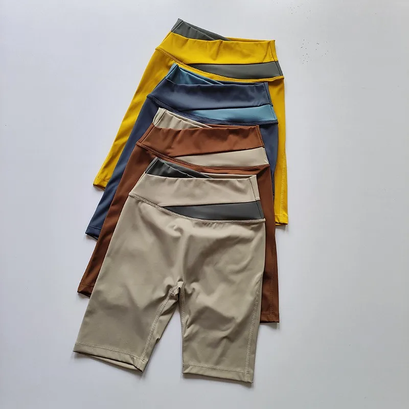 2022 New Yoga Shorts High Waist Workout Shorts Women Sexy Booty Tummy Control Gym Leggings Breathable Running Shorts Gym Shorts