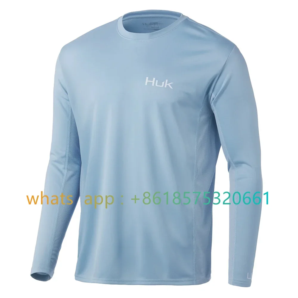 Мужская быстросохнущая дышащая рыболовная рубашка с длинными рукавами