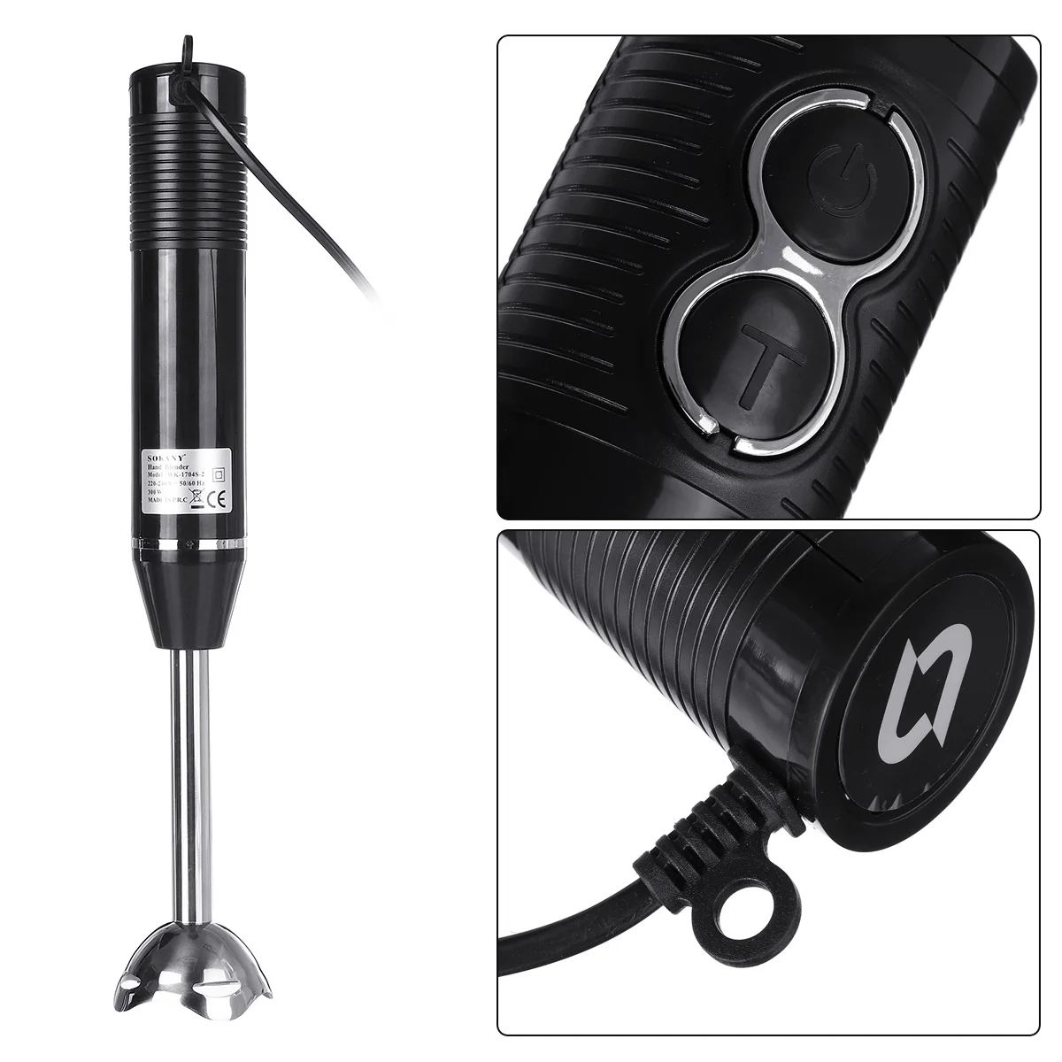 Погружная ручка 3 в 1 кухонные блендеры миксер 2 скорости электрическая