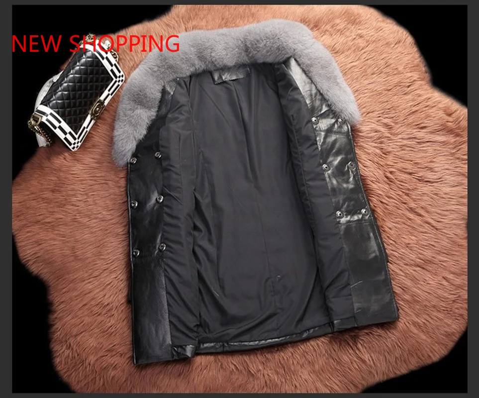Women Faux Jacket Winter Leather Fox Fur Coat Down Cotton Parka Women Warm Jackets Chaqueta Cuero Mujer Natural Fur Coat Parkas