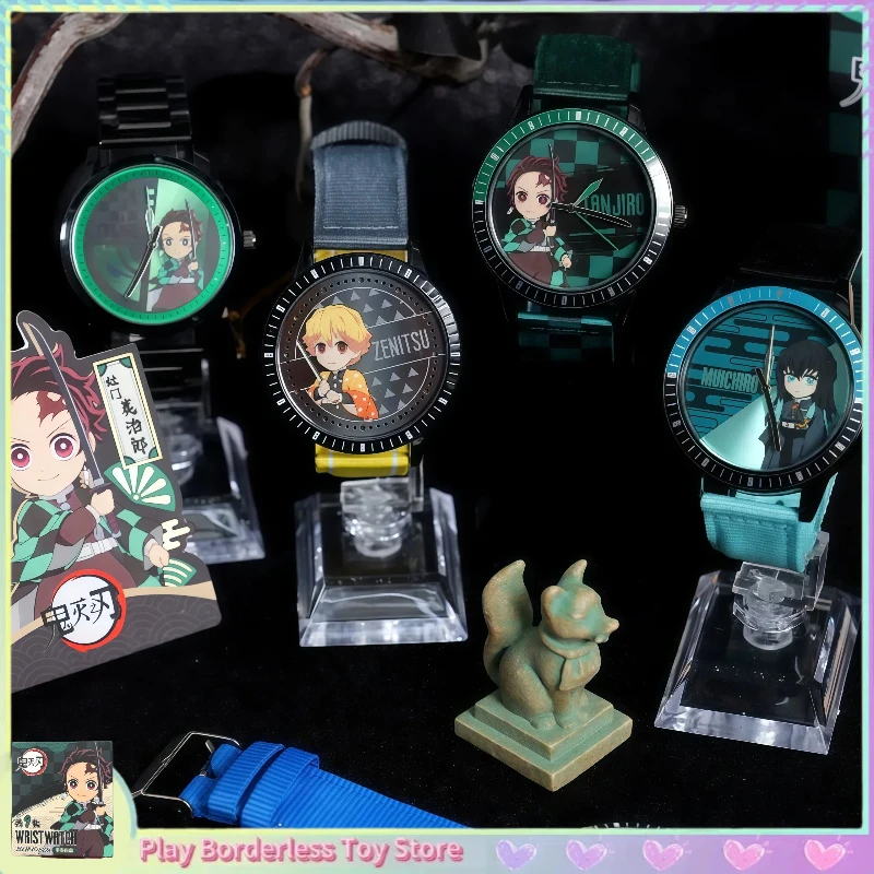 Фото 100% Оригинальные часы-сюрприз Yuangu Anime Demon Slayer: модные наручные часы-подвеска, игрушка, подарок-сюрприз №2