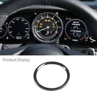 for porsche 911 2019 2020 real carbon fiber meter display screen cover dashboard ring tachometer frame car interior accessories