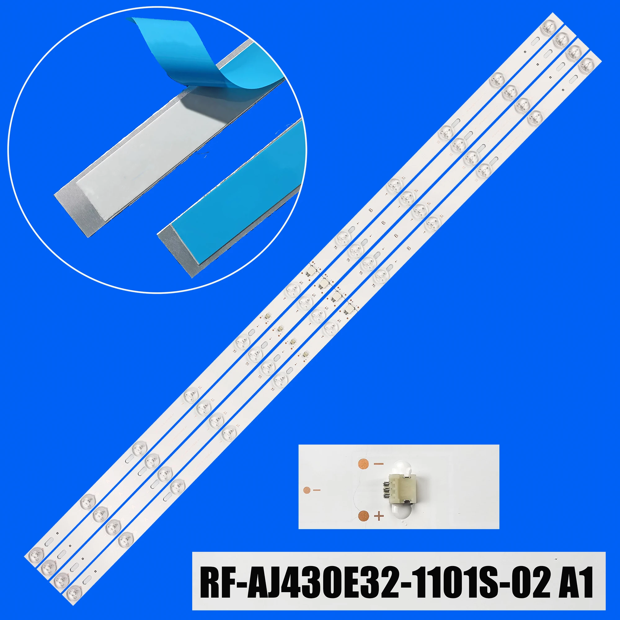 Фото Лента светодиодной подсветки для LC-43CFG6001K LC-43CFG6002E WD43UB4530 WD-43UB4530 43/137M 43/137Z BC43E137 BLA43137ZWB11BFGBQPXEU №1