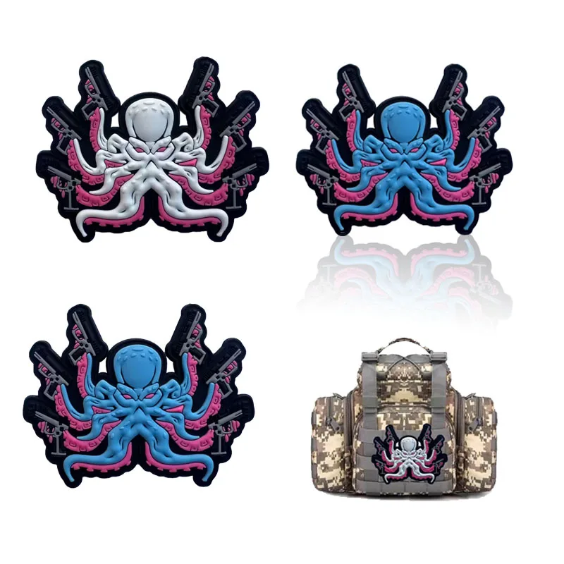 Аксессуары для уличной сумки значок 3D ПВХ резиновая волшебная повязка на руку