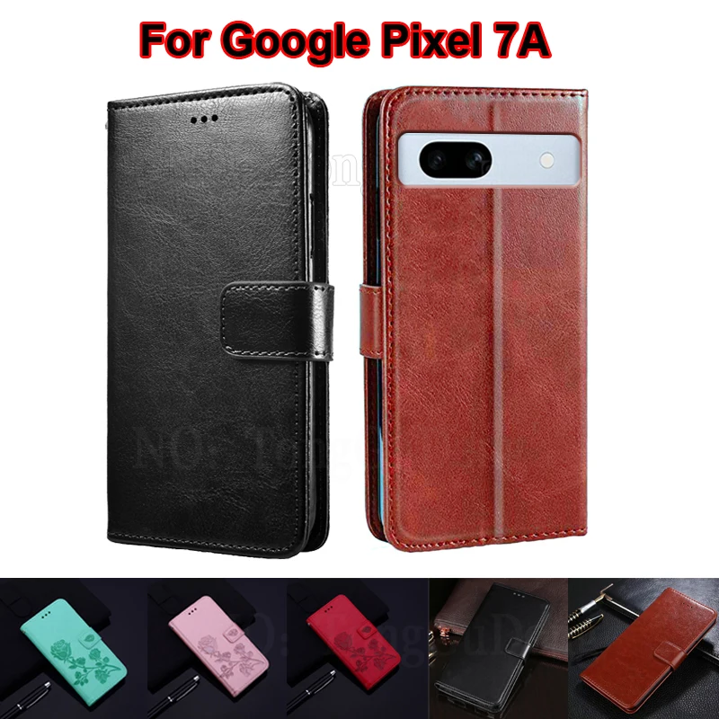 

For Carcasas Google Pixel 7A Case Wallet Book Stand PU Leather Capa Phone Cover For Fundas Google Pixel 6A 5 5A 7 Pro Etui Shell