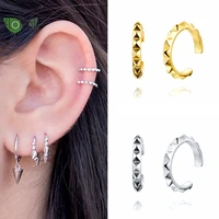 fashion gold plated clip on earrings for women non pierced ear clip fake cartilage earrings wedding luxury jewelry accessories