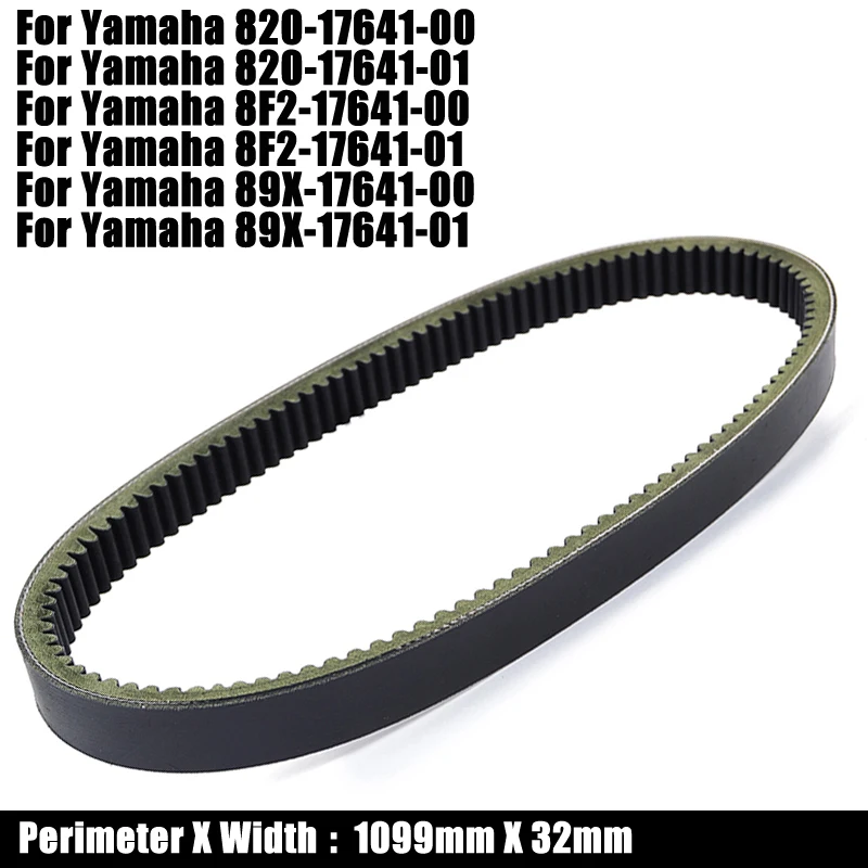 

Drive belt For Yamaha SS338 SS396 SS433 SS440 SW396 SW433 VK540 VT480 Venture 480 TF VK540 II XL540 XLV 89X/8F2/820-17641-01/00