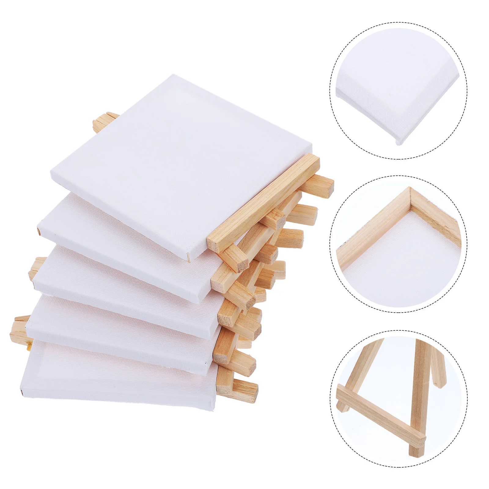 

10 Sets Oil Painting Frames Canvas Painting Sketchpads Kids Painting Boards and Easels for Students