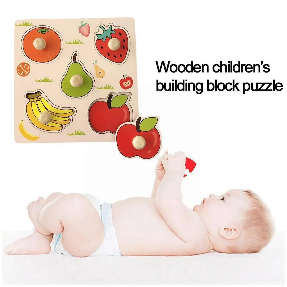 

Baby Toys Wooden 3d Puzzles Cartoon Animal Intelligence Learning Shapes Recessed Game Jigsaw Early Toys Education C1k7