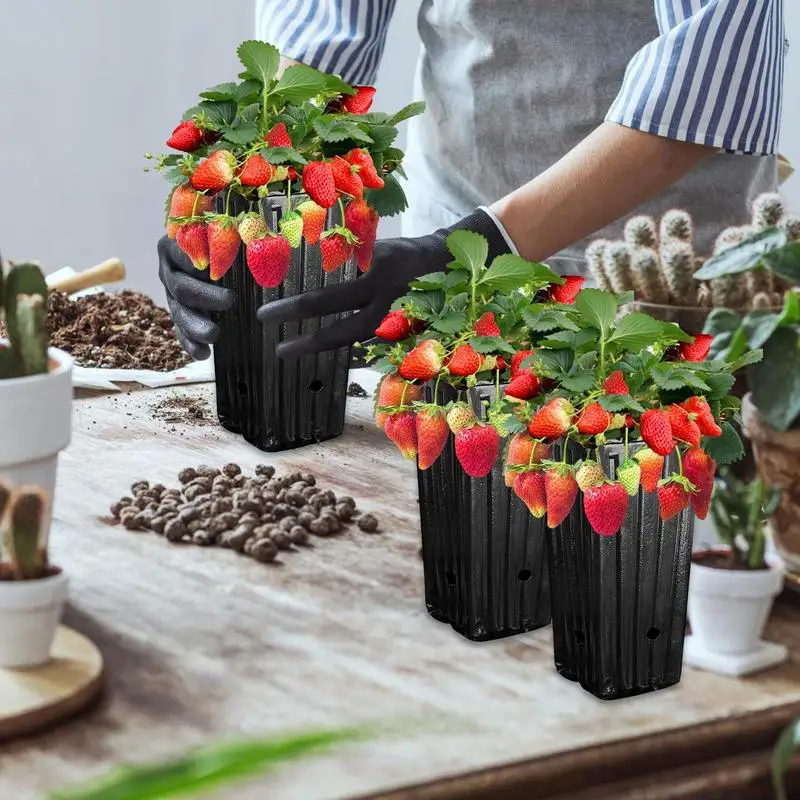 

20 Pcs Deep Nursery Treepots With Drainage Holes Flower Pots Seedling Flower Plant Container For Indoor Outdoor Yard Garden